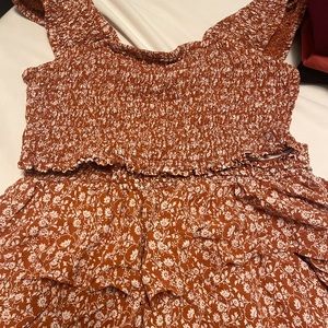 Floral brown set